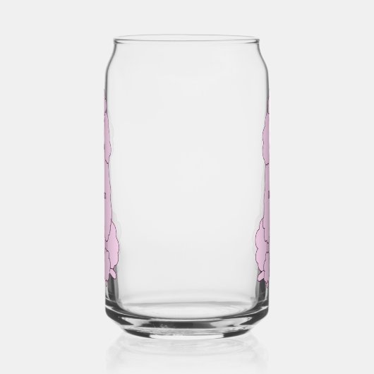 Benutzerdefiniertes Pink-Poodle Dosenglas (Links)