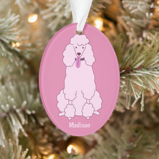 Benutzerdefiniertes Pink-Poodle Ornament (Baum)