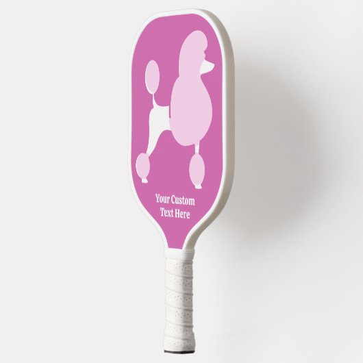 Benutzerdefiniertes Pink-Poodle Pickleball Schläger (Links)