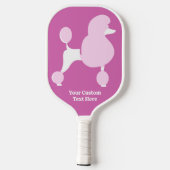Benutzerdefiniertes Pink-Poodle Pickleball Schläger (Rückseite)