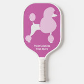 Benutzerdefiniertes Pink-Poodle Pickleball Schläger (Vorderseite)