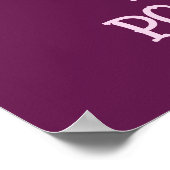 Benutzerdefiniertes Pink-Poodle Poster (Ecke)