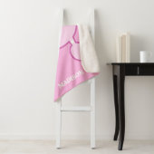 Benutzerdefiniertes Pink-Poodle Sherpadecke (Beispiel)