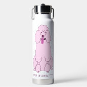 Benutzerdefiniertes Pink-Poodle Trinkflasche (Vorderseite)