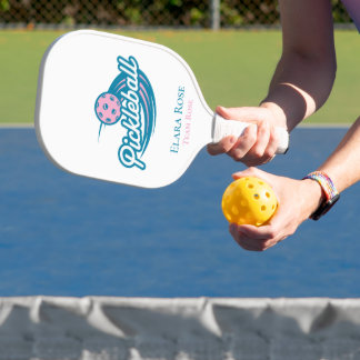 Benutzerdefiniertes Pink Teal Pickleball Team Padd Schläger