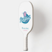 Benutzerdefiniertes Pink Teal Pickleball Team Padd Schläger (Links)