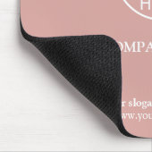 Benutzerdefiniertes Pinkes Werbeunternehmen Geschä Mousepad (Ecke)