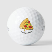 Benutzerdefiniertes Pizza-Design Golfball-Geschenk Golfball (Vorderseite)