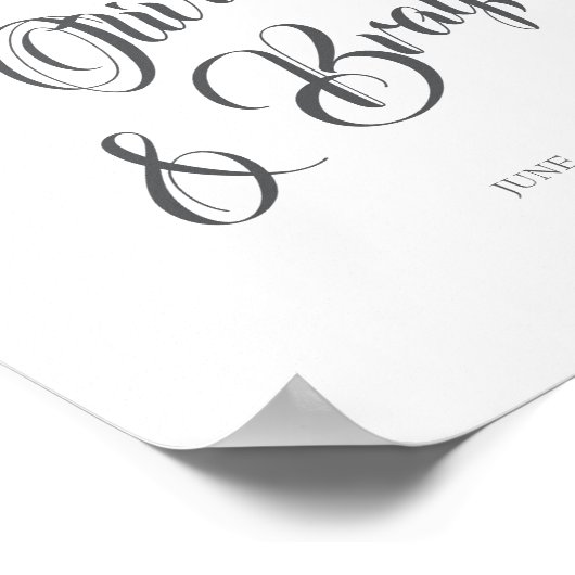 Benutzerdefiniertes Plakatzeichen - Personalisiert Poster (Ecke)