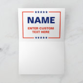 Benutzerdefiniertes politisches Logo (Trump-Design Karte (Innenseite)
