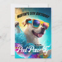 Benutzerdefiniertes Pool Paw-Ty-Dog-Party