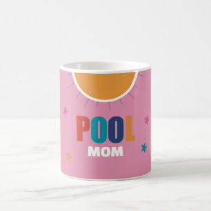 Benutzerdefiniertes Pool-Schwimmen-Typografie mode Kaffeetasse