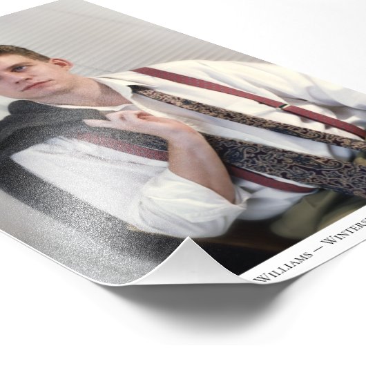 Benutzerdefiniertes Portrait Caption 1 Foto Erweit (Ecke)