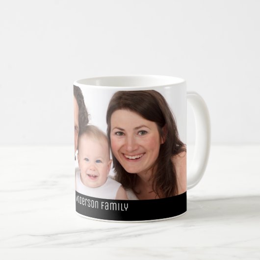 Benutzerdefiniertes Portrait-Foto mit 1 Produktfam Kaffeetasse (VorderseiteRechts)