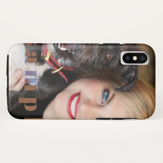 Benutzerdefiniertes Portrait Tough iPhone X Case-Mate iPhone Hülle (Rückseite (Horizontal))
