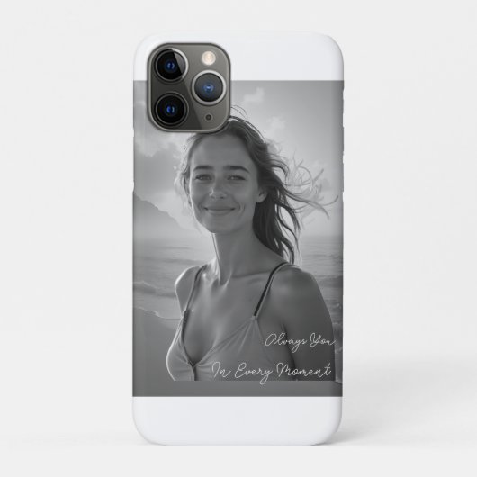 Benutzerdefiniertes Portrait von ihr – einfaches F Case-Mate iPhone Hülle (Rückseite)