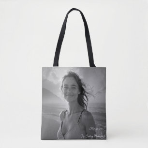 Benutzerdefiniertes Portrait von ihr – Einfaches F Tasche