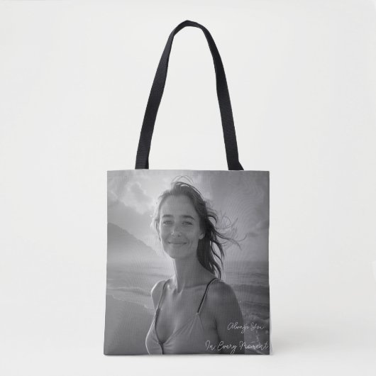 Benutzerdefiniertes Portrait von ihr – Einfaches F Tasche (Vorderseite)