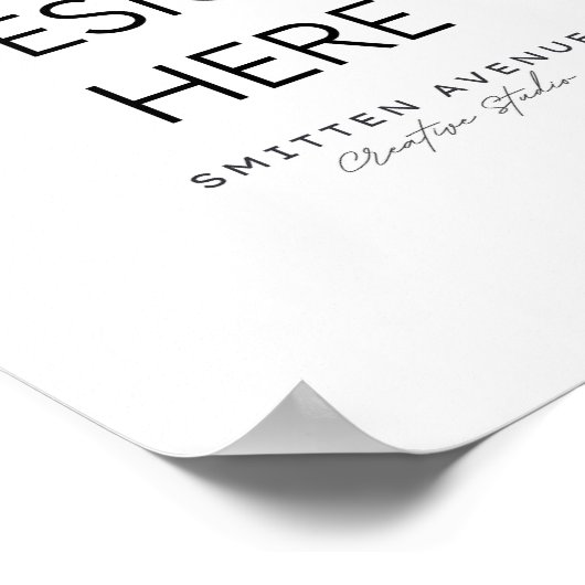 Benutzerdefiniertes Poster 8x10 (Matte) (Ecke)