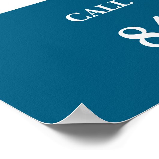 Benutzerdefiniertes Poster der Rechnungslegungsdie (Ecke)