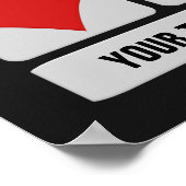 Benutzerdefiniertes Poster des Kartenspielers (Ecke)