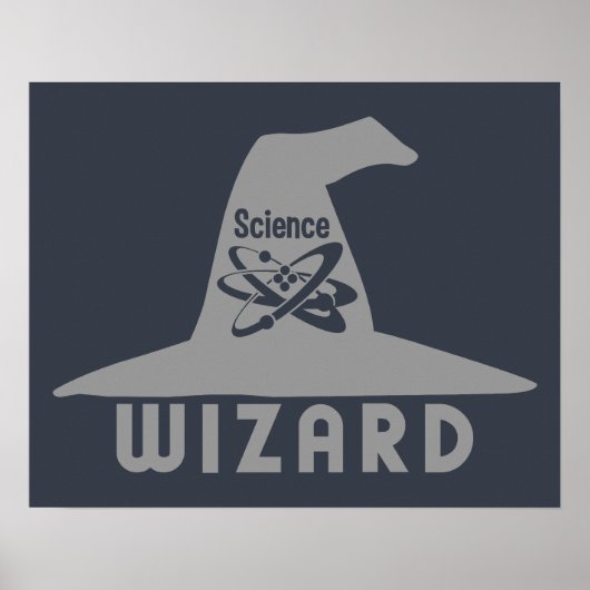 Benutzerdefiniertes Poster des Science Wizard (Vorne)