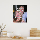 Benutzerdefiniertes Poster mit eigenem Foto oder G (Küche)