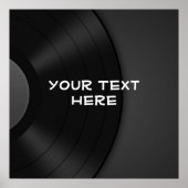 Benutzerdefiniertes POSTER mit Vinyl Design Hinter (Vorne)