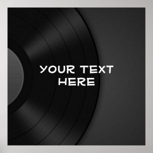 Benutzerdefiniertes POSTER mit Vinyl Design Hinter