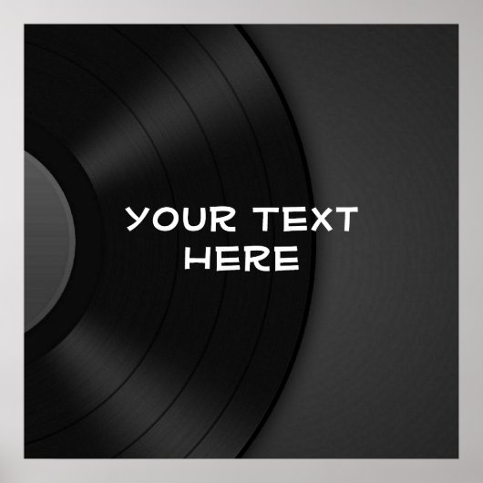 Benutzerdefiniertes POSTER mit Vinyl Design Hinter (Vorne)