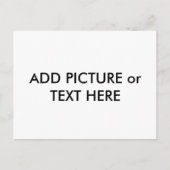 Benutzerdefiniertes Postkartenbild und Text Postkarte (Vorderseite)