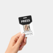 Benutzerdefiniertes Press-ID-Abzeichen mit Foto- u Ausweis (Handheld)