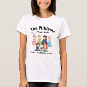 Benutzerdefiniertes Prinzessinnen-Familienurlaub-S T-Shirt