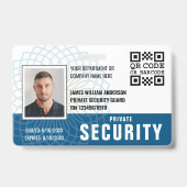 Benutzerdefiniertes Private Security Guard ID-Foto Ausweis (Vorderseite)
