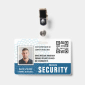 Benutzerdefiniertes Private Security Guard ID-Foto Ausweis (Vorderseite mit Clip)