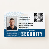 Benutzerdefiniertes Private Security Guard ID-Foto Ausweis (Vorderseite)
