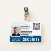 Benutzerdefiniertes Private Security Guard ID-Foto Ausweis (Vorderseite mit Klammer)
