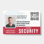 Benutzerdefiniertes Private Security Guard ID-Foto Ausweis (Front)