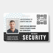 Benutzerdefiniertes Private Security Guard ID-Foto Ausweis (Vorderseite)