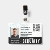 Benutzerdefiniertes Private Security Guard ID-Foto Ausweis (Vorderseite mit Clip)