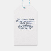 Benutzerdefiniertes Produkt für die Website Ihres  Geschenkanhänger (Rückseite)