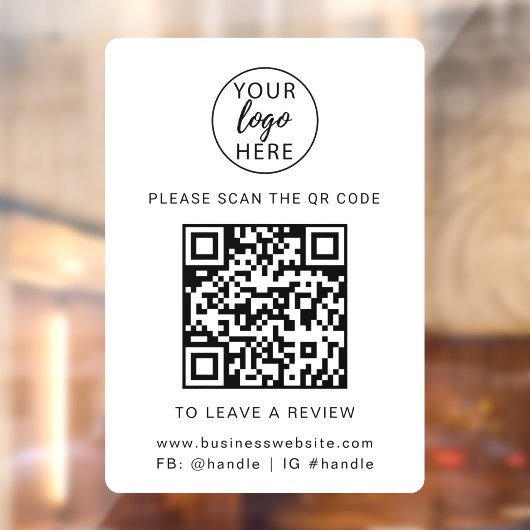 Benutzerdefiniertes professionelles Unternehmenslo Fensteraufkleber (Blatt 2)