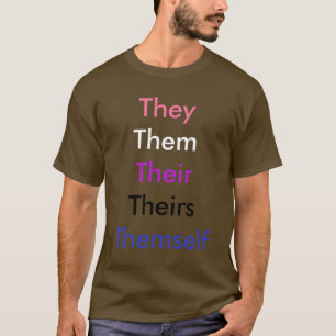 Benutzerdefiniertes Pronomen Genderfluid T-Shirt