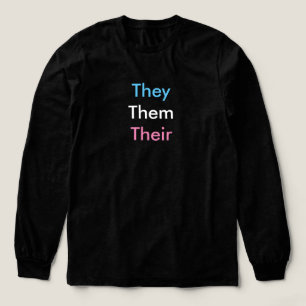 Benutzerdefiniertes Pronomen Transgender/Intersexu Tri-Blend Shirt