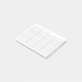 Benutzerdefiniertes Protokoll 4 Spalte Mehrzweckda Post-it Klebezettel (angewinkelt)