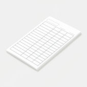 Benutzerdefiniertes Protokoll 4 Spalte Mehrzweckda Post-it Klebezettel (angewinkelt)