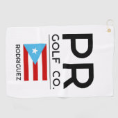 Benutzerdefiniertes Puerto Rico Golfhandtuch – PR (Horizontal)