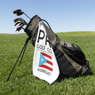 Benutzerdefiniertes Puerto Rico Golfhandtuch – PR