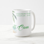 Benutzerdefiniertes Punta Cana Strand Souvenir Kaffeetasse (VorderseiteRechts)
