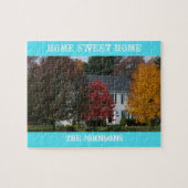 Benutzerdefiniertes Puzzle Ihres Hauses in Zinn (Horizontal)